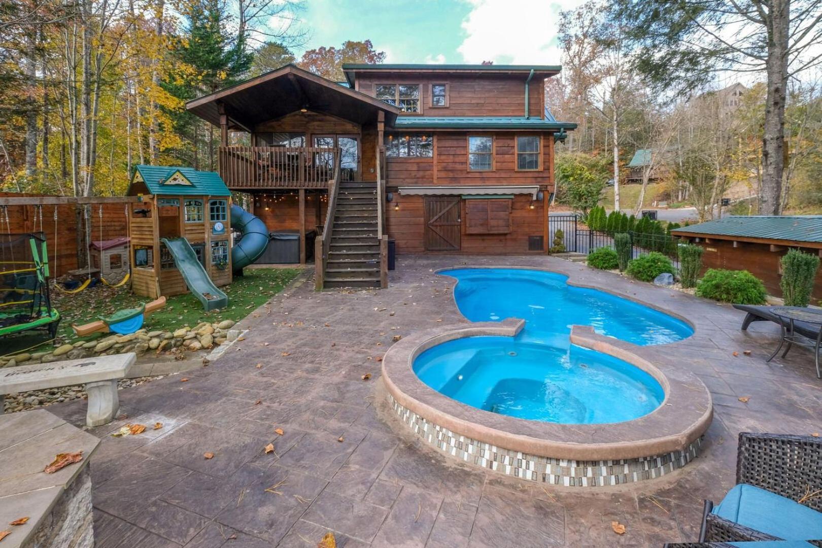 Pitter Patter Swimming Pool Ht Near D'town Holiday home Gatlinburg