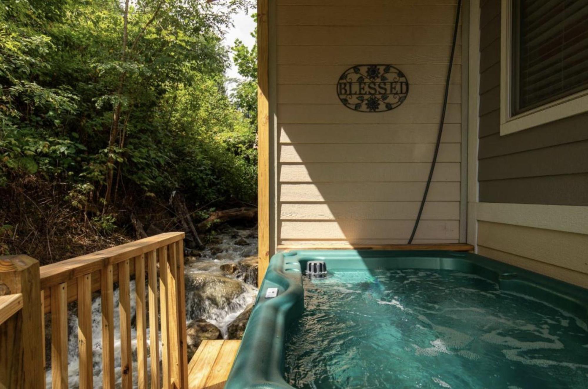 Falling Brook - Cozy Creekside With Hot Tub, Game Loft & Dog-friendly Comfort